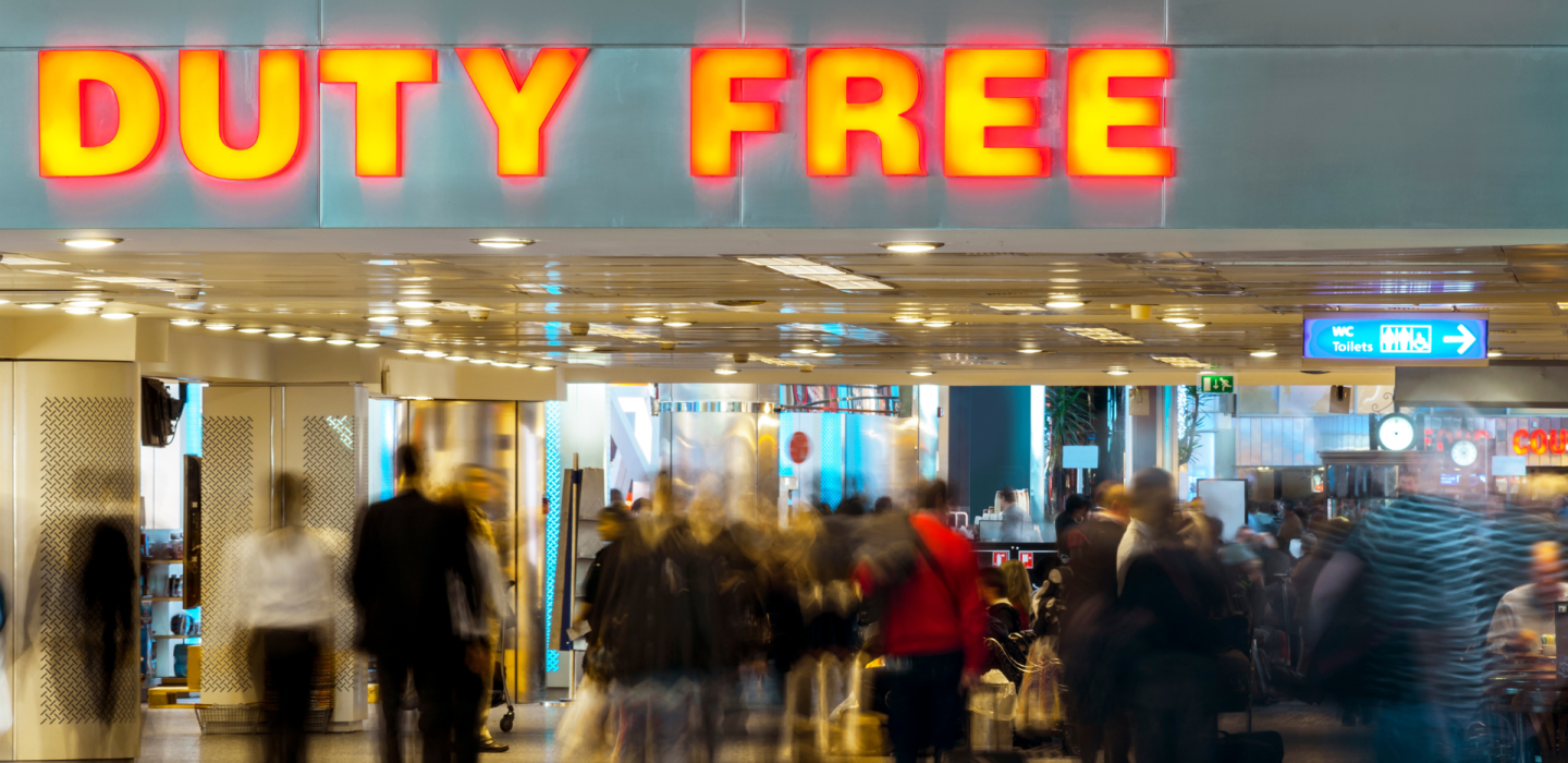 Duty Free Shopping am Flughafen